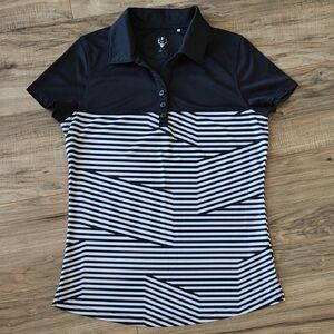 Like New Striped Polo